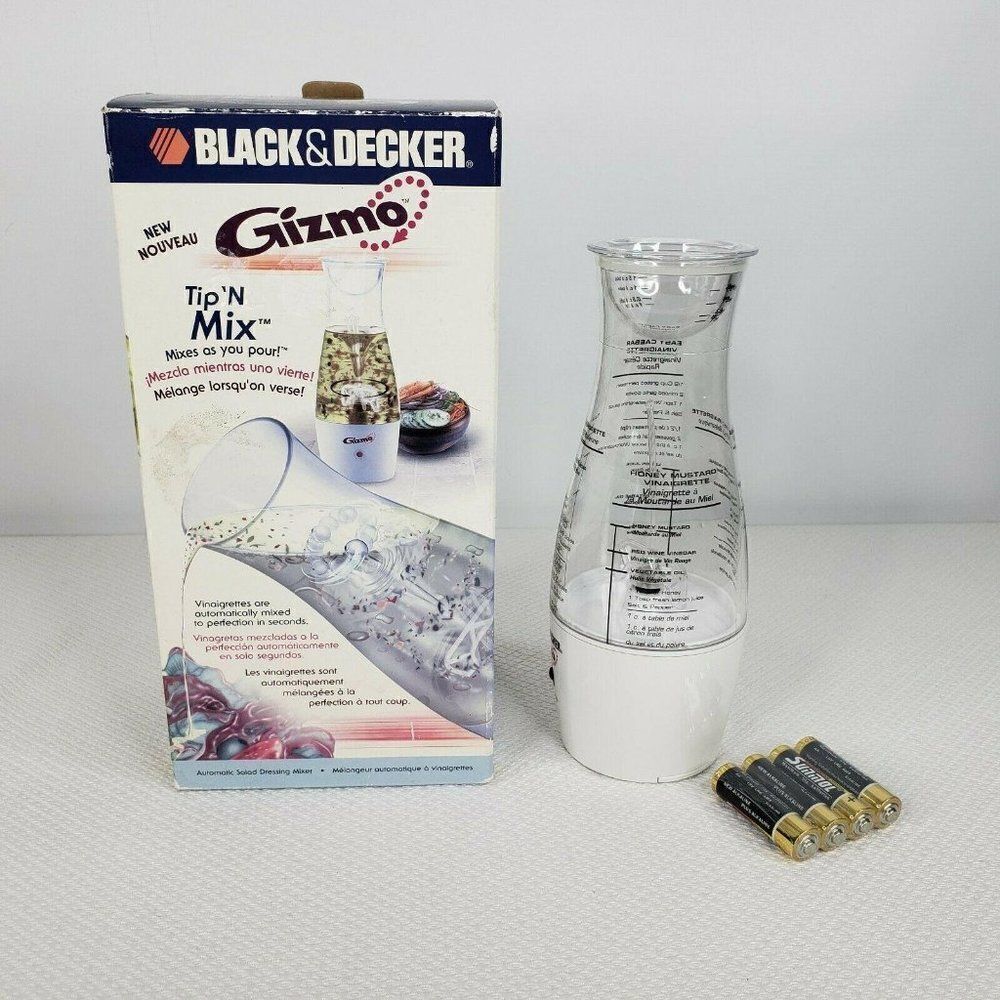 Black And Decker Gizmo Tip 'N Mix Automatic Dressing Mixer New